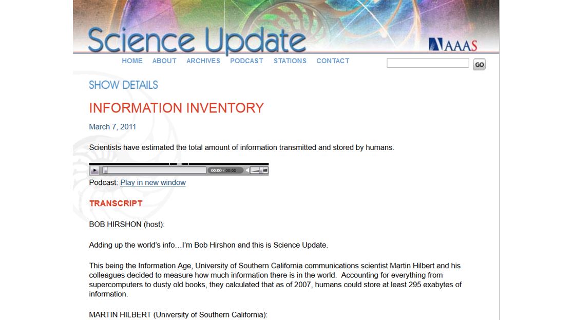 AAAS Science Update